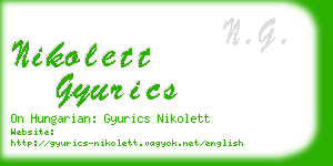 nikolett gyurics business card
